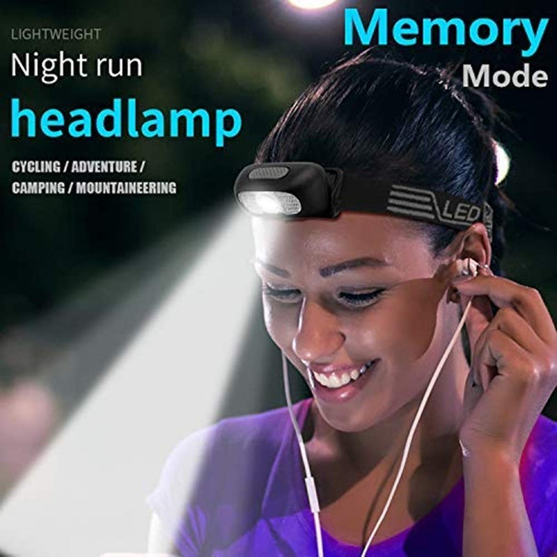 COSMOING Rechargeable Headlamp, 500 Lumen Ultra Bright Head Lamp 5 Lighting Modes with Red Light,IPX4 Waterproof Adjustable Strap Headlamp Flashlight for Adult Emergency, Running, Camping, Cycling - Image 5